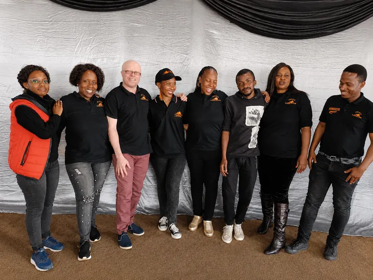 Lean On Me team at a gender-based violence campaign