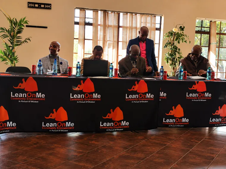 Panel discussion at the Khuluma Ndoda men’s campaign