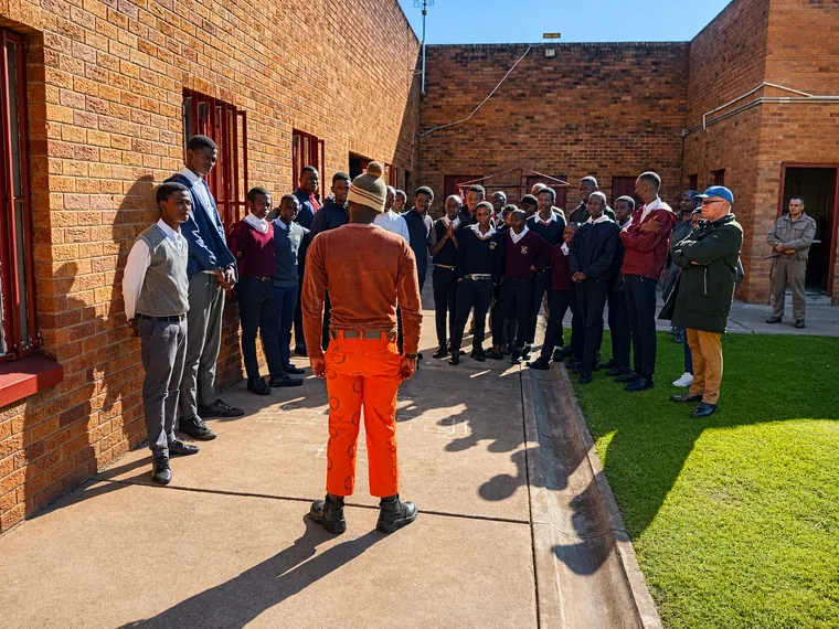 Group engagement during a Lean On Me prison tour