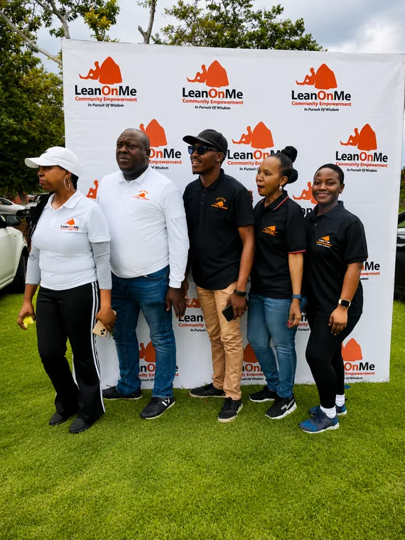 Lean On Me team members during a community roadshow